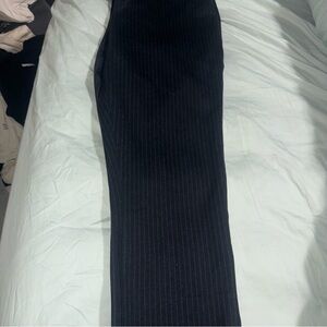 DKNY Dark Navy Pinstripe Straight Pant